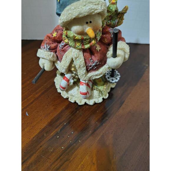 Skiing Snowman Figure Don Mechanic Winter Holidays Decor Vintage 2002 - Picture 9 of 9